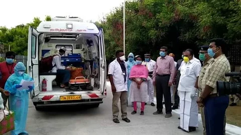 சிகிச்சை முடிந்தோரை வீட்டுக்கு வழியனுப்பும் நிகழ்வு