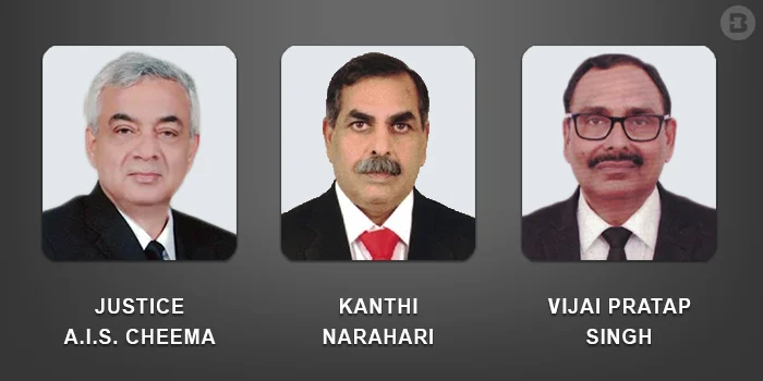 Justice AIS Cheema, Kanthi Narahari and VP Singh (left to right)