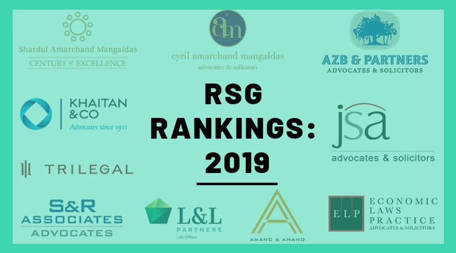 RSG India Report 2019 AZB & Partners top law firm followed by Khaitan