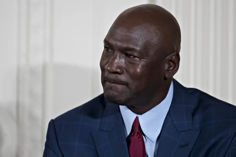Michael Jordan, former National Basketball Association (NBA) player. (Photographer: Andrew Harrer/Bloomberg)