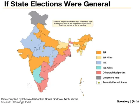 Elections 2019: If India’s 2014-2018 State Elections Were The General Elections... Elections 2019: If India’s 2014-2018 State Elections Were The General Elections...