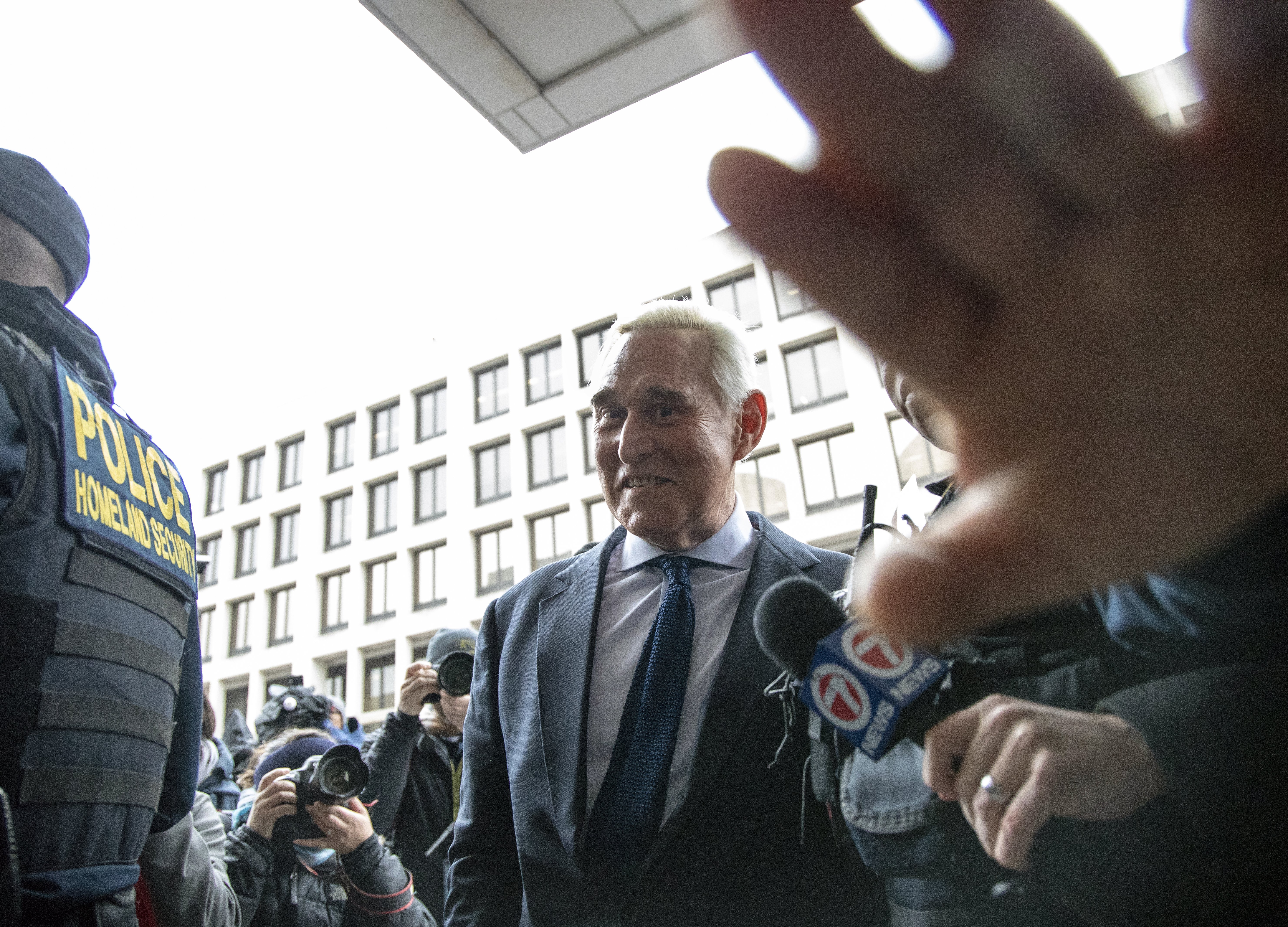 Trump Says He Won’t Pardon Stone Now But Complains About Trial
