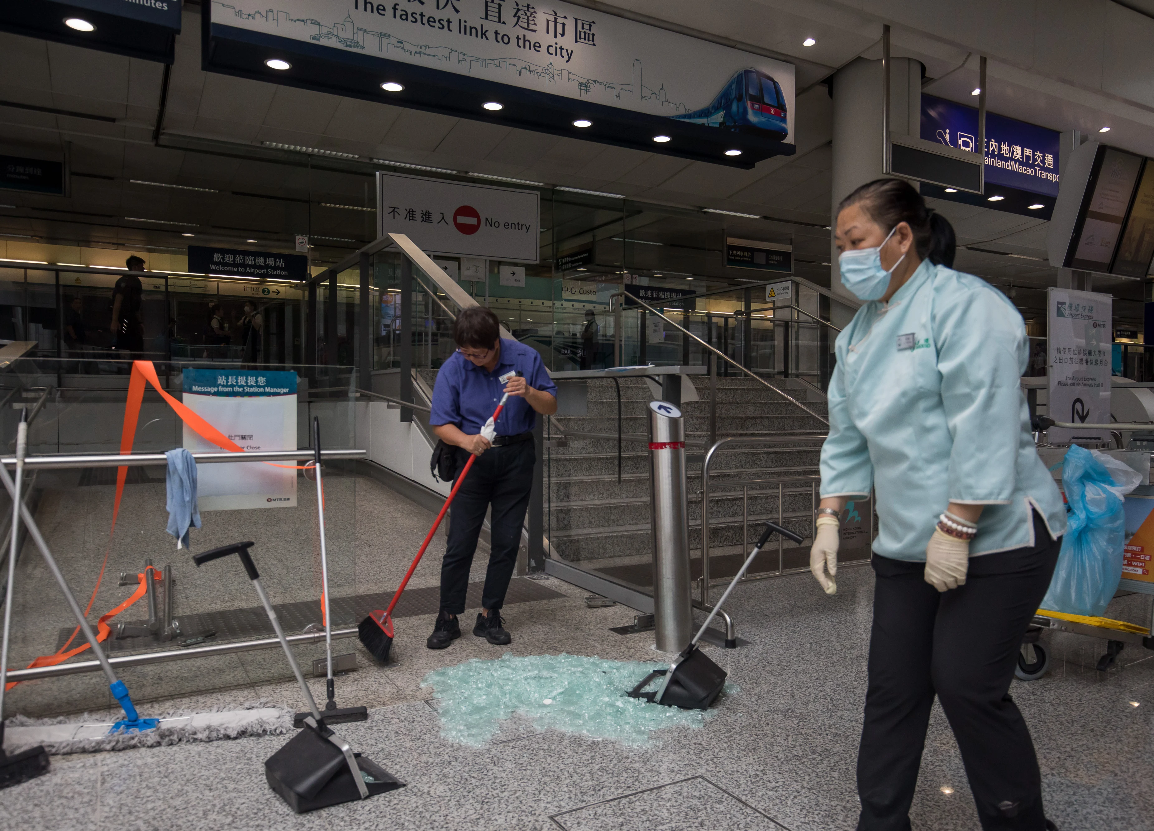 Major Disruption at Hong Kong Airport After Violent Weekend Protests