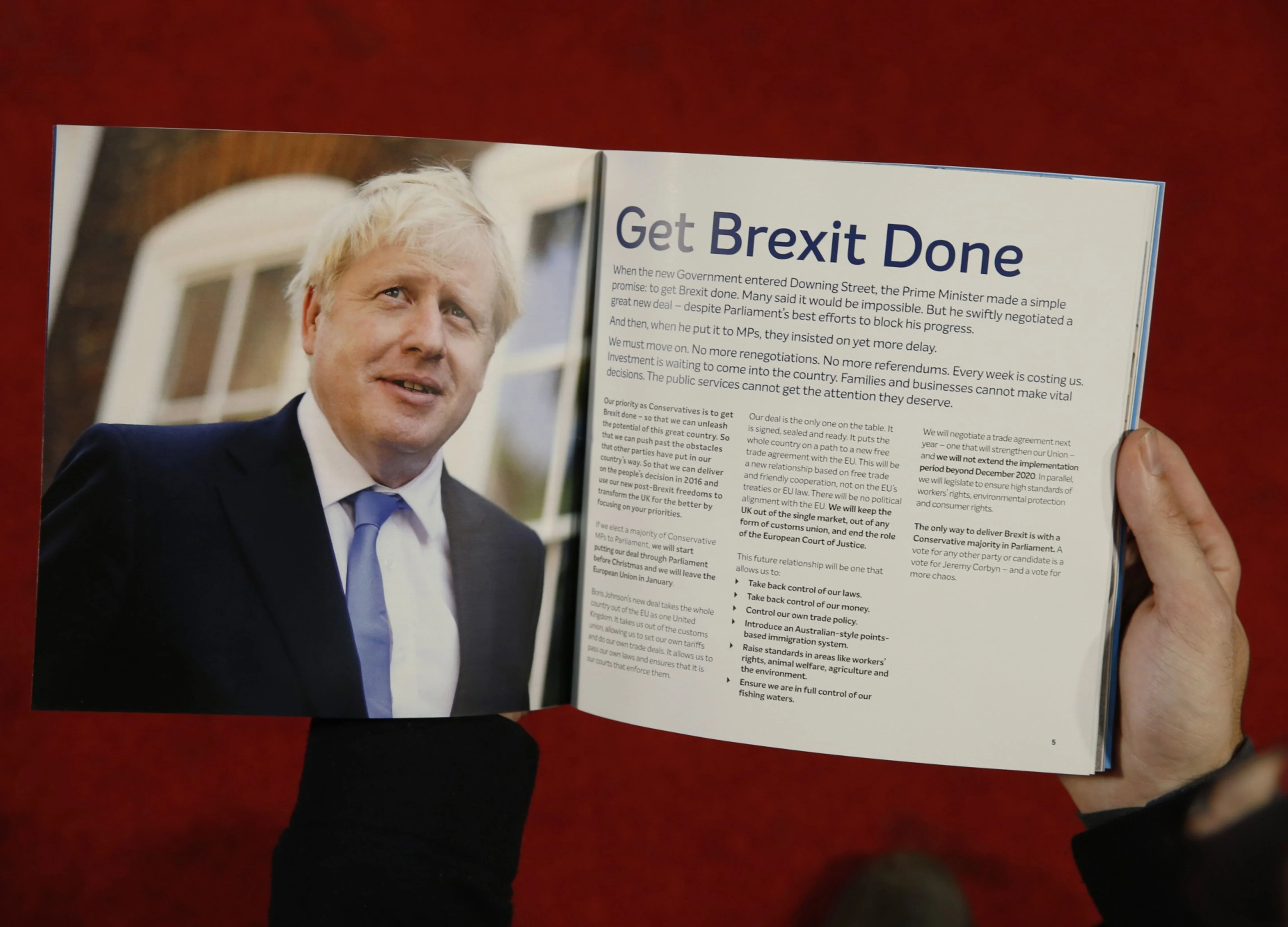 U.K. Conservative Manifesto Launch: Boris Johnson’s Key Policies