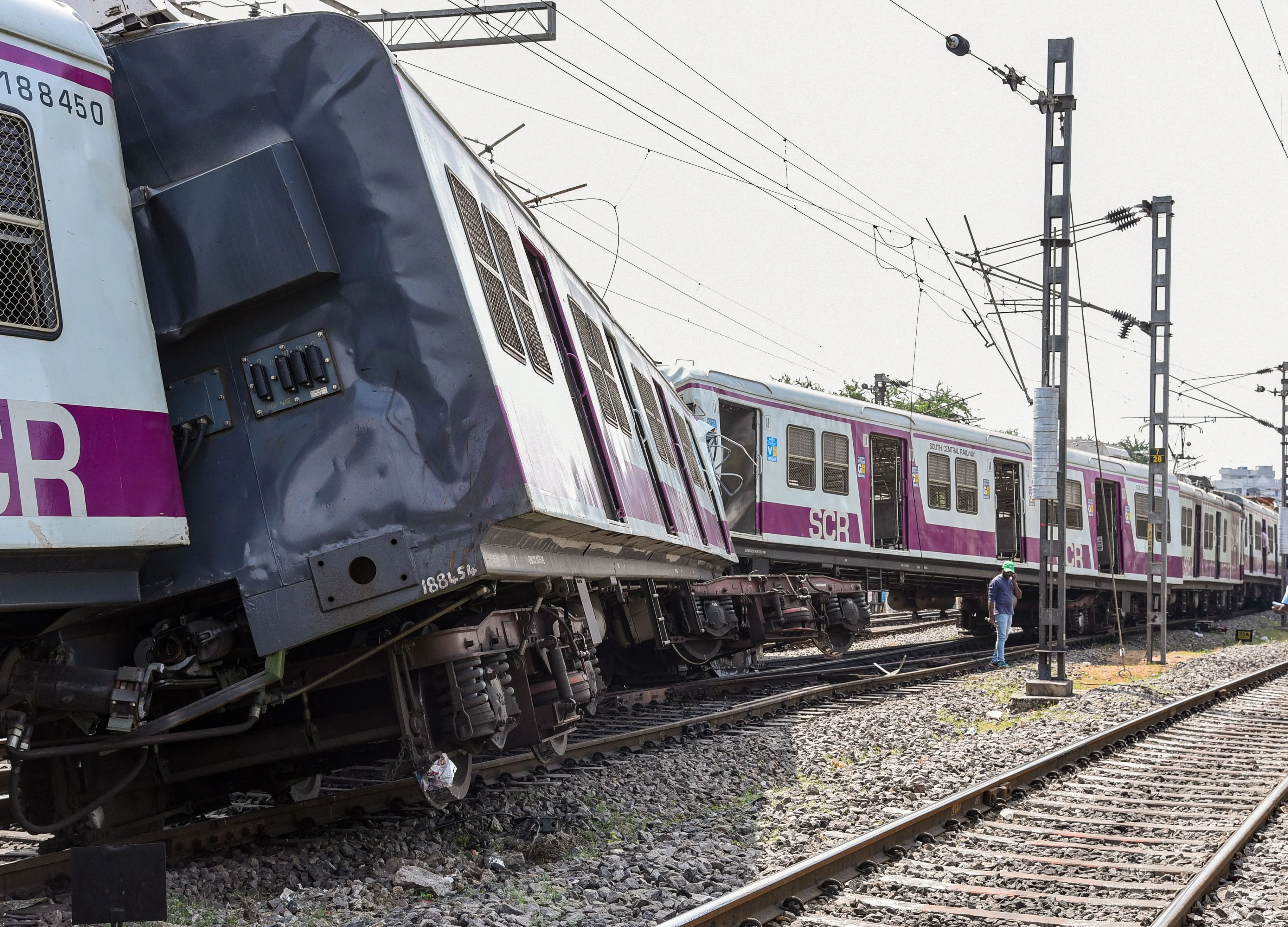 12 Injured As Two Trains Collide In Hyderabad