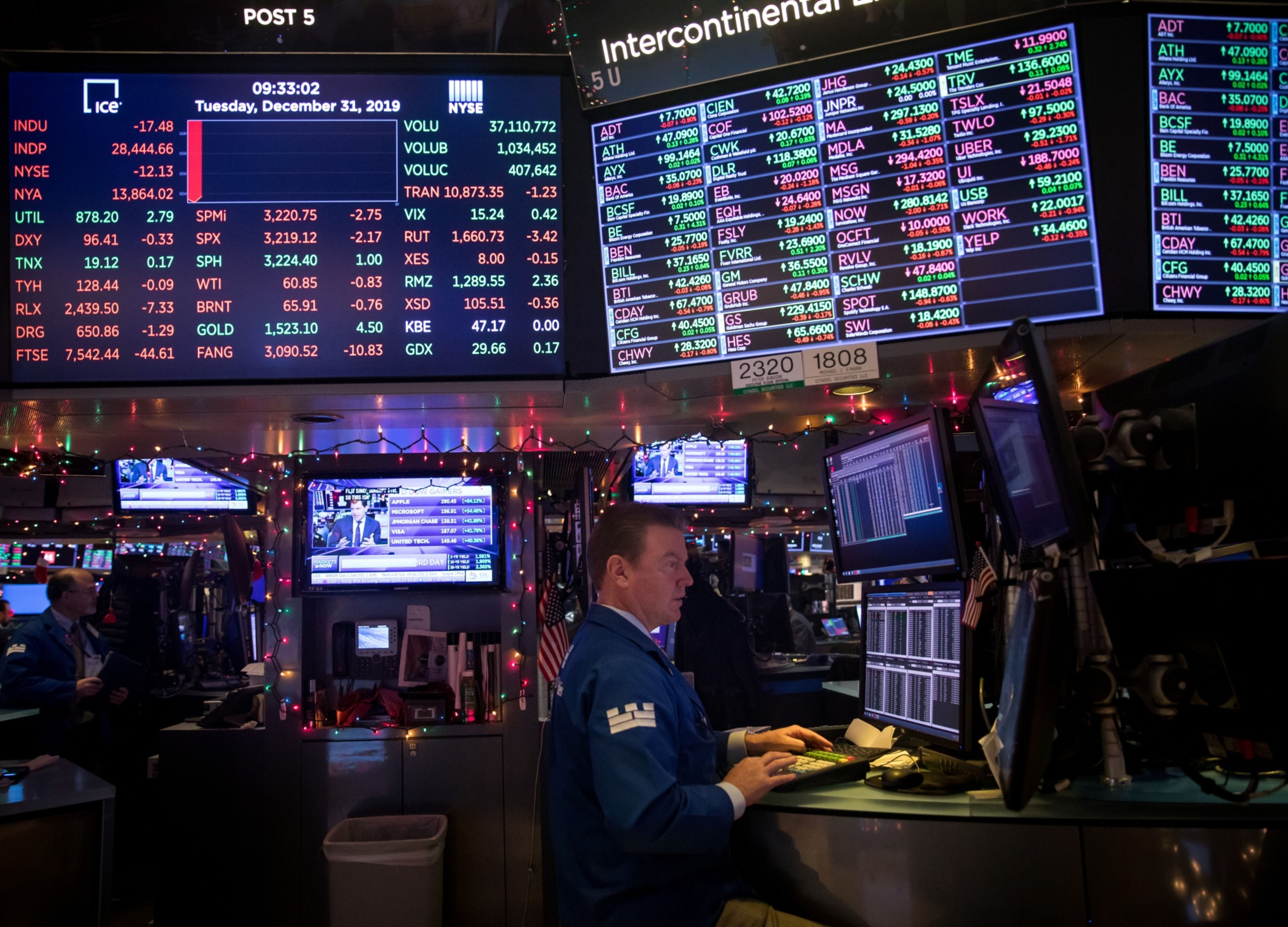 Tech Leads Stock Slide on Virus Fears; Gold Gains: Markets Wrap