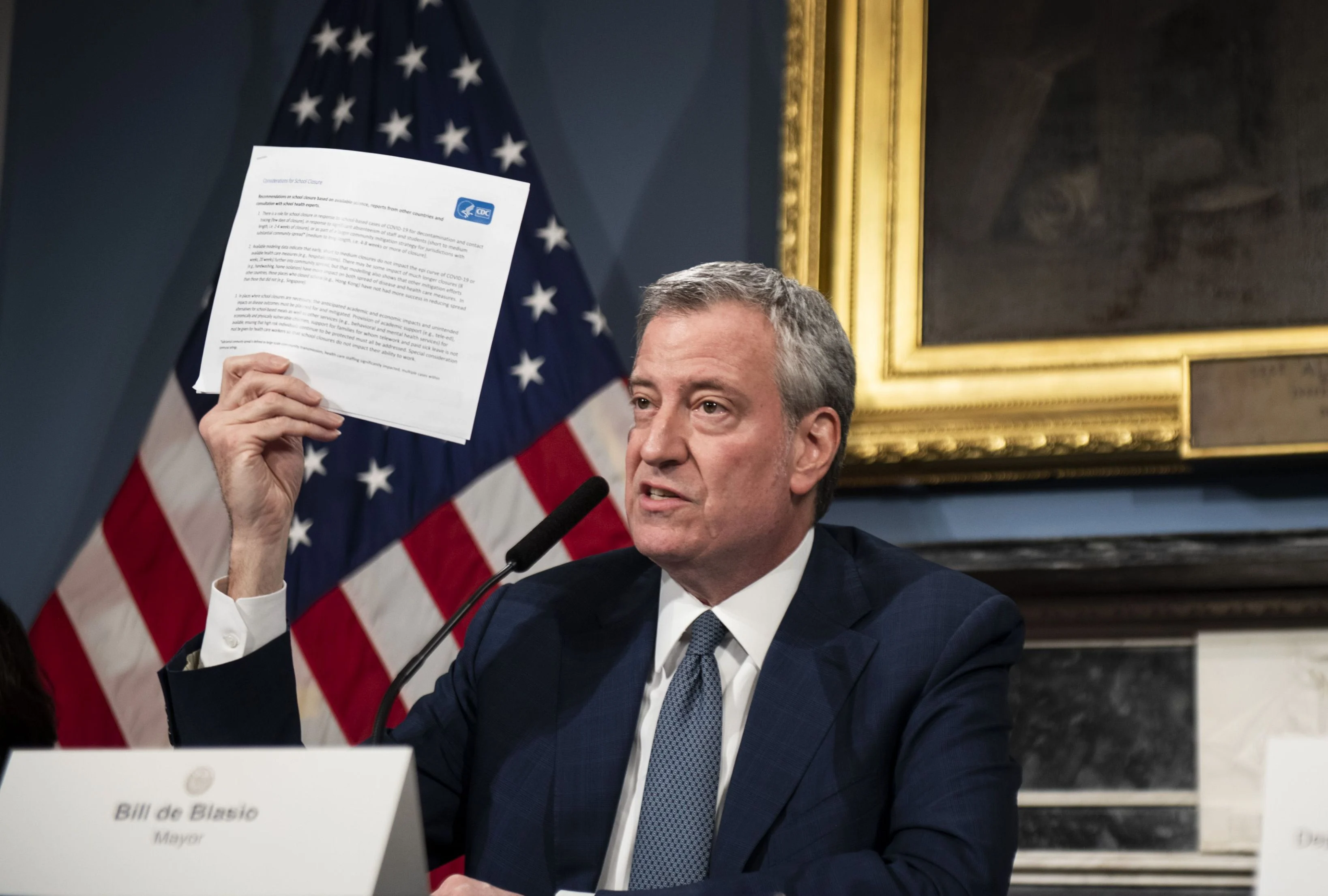 New York City Has One-Third of U.S. Virus Cases, Mayor Says