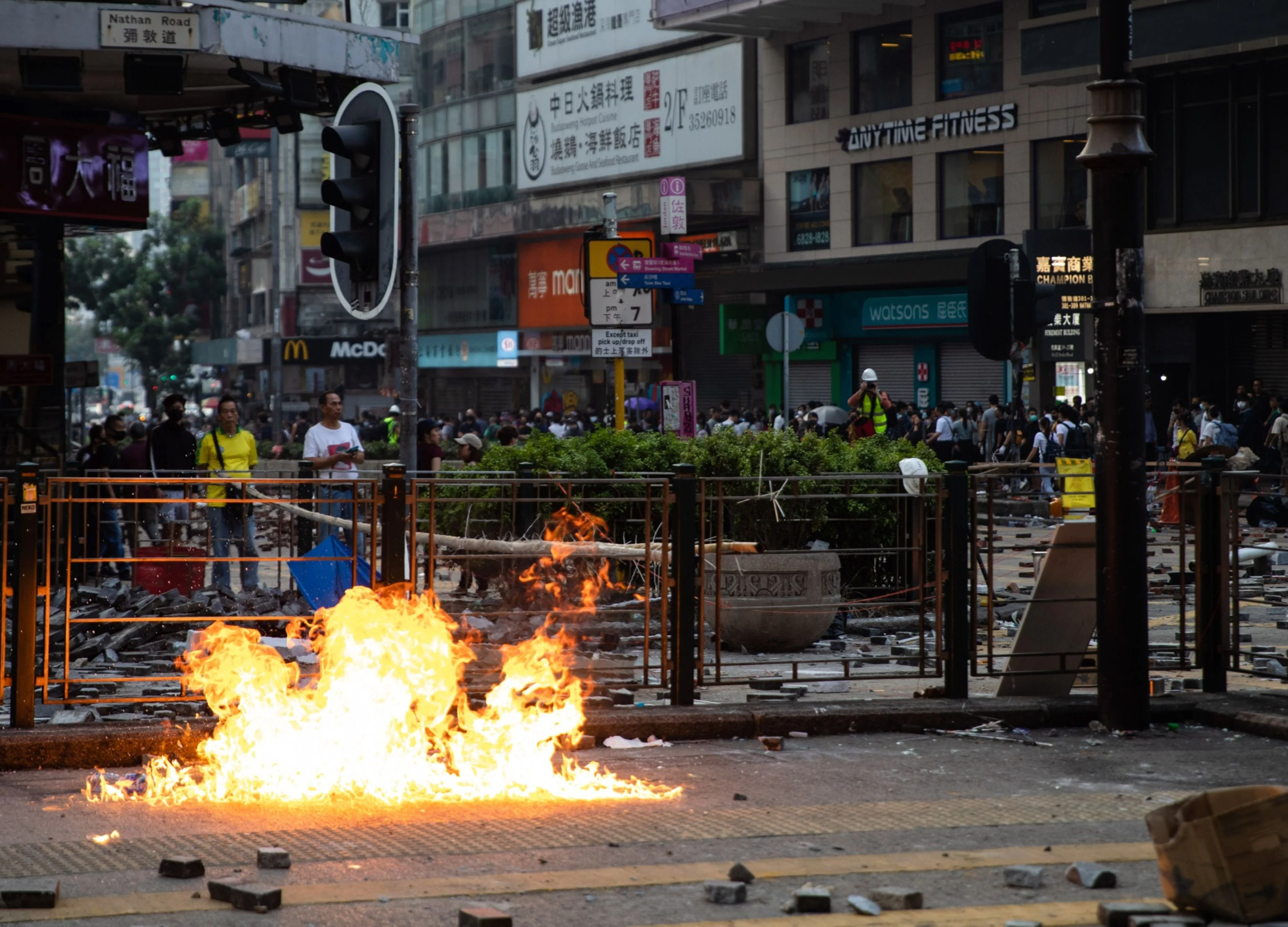 Hong Kong Police Arrest 17 People Over Suspected Homemade Bombs