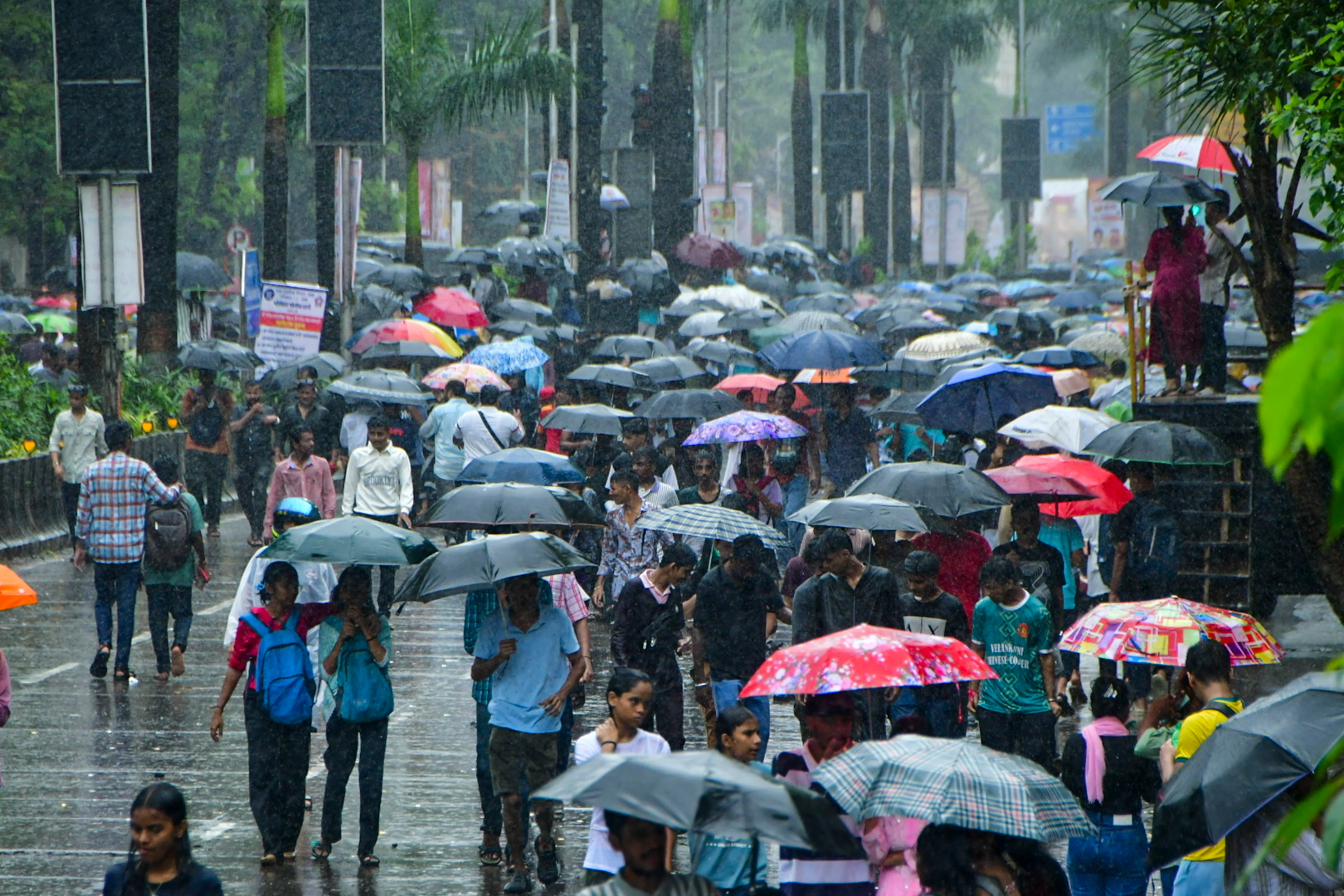 Mumbai Battles Torrential Rains: Red Alert Issued Amid Flooding and Traffic Disruptions