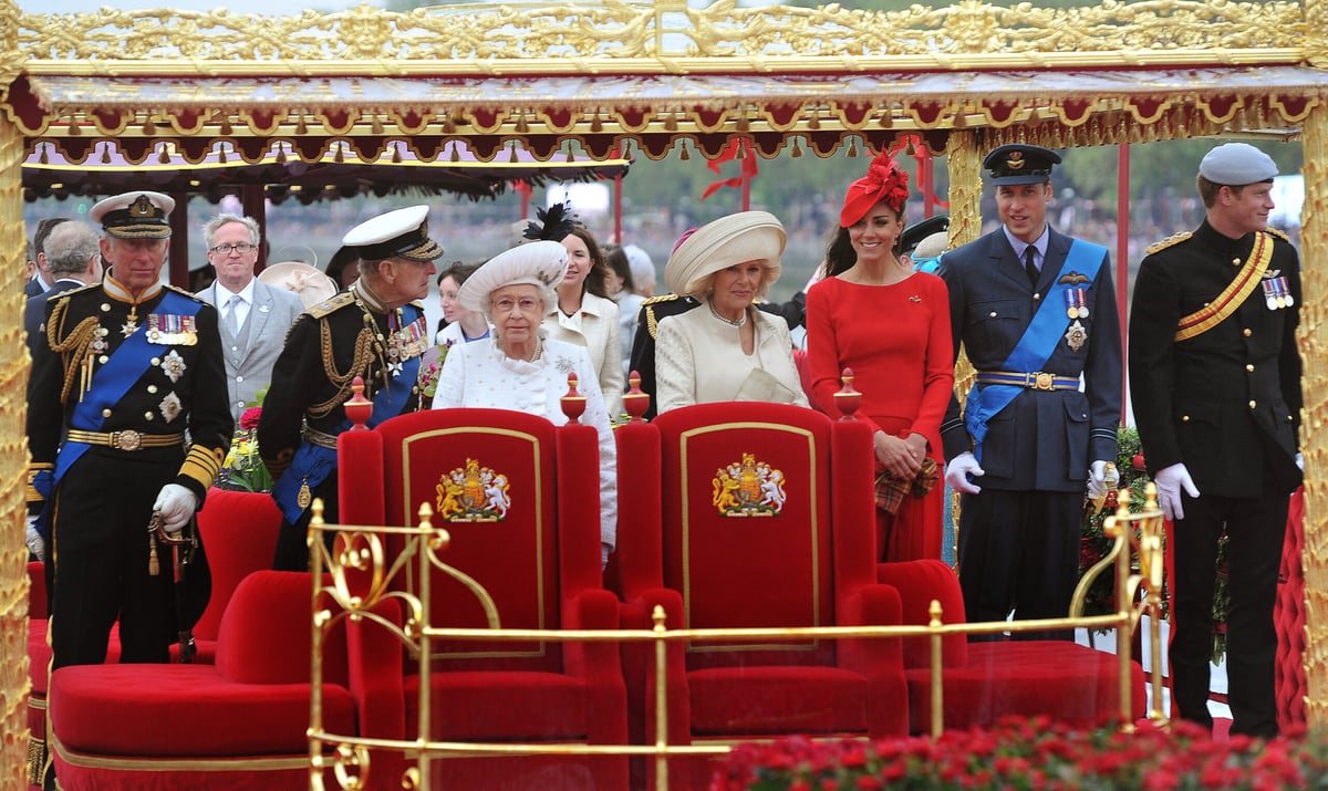 <strong>JOHN STILLWELL/Agence France-Presse</strong><br />THE royal family during the Thames Diamond Jubilee Pageant in London on 3 June 2012.