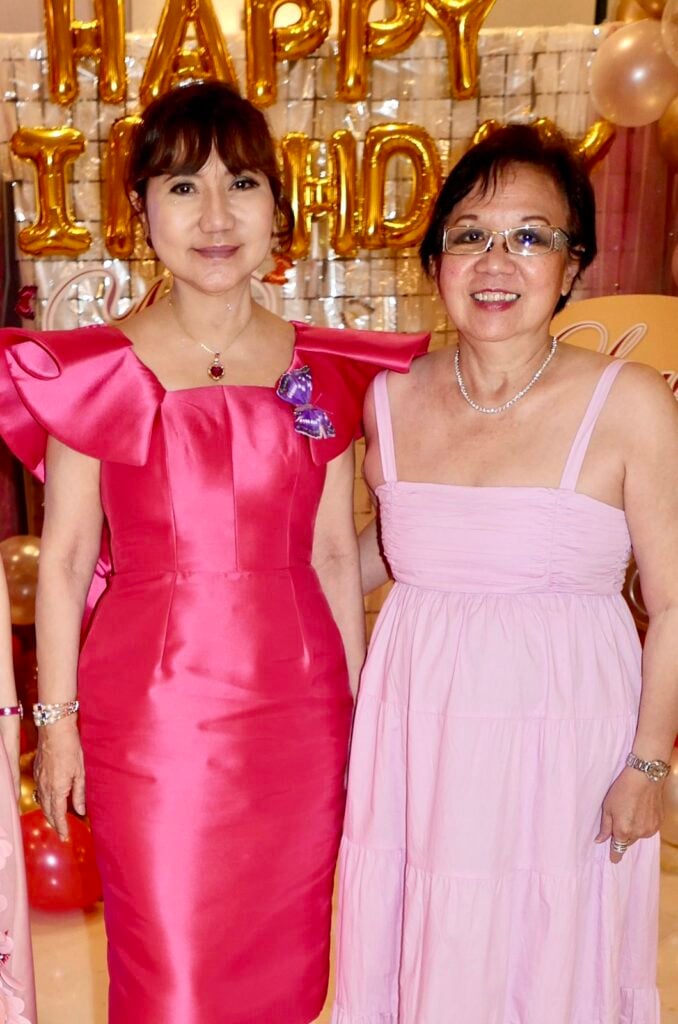 BIRTHDAY celebrator Myrna Yao with Gracie Go.