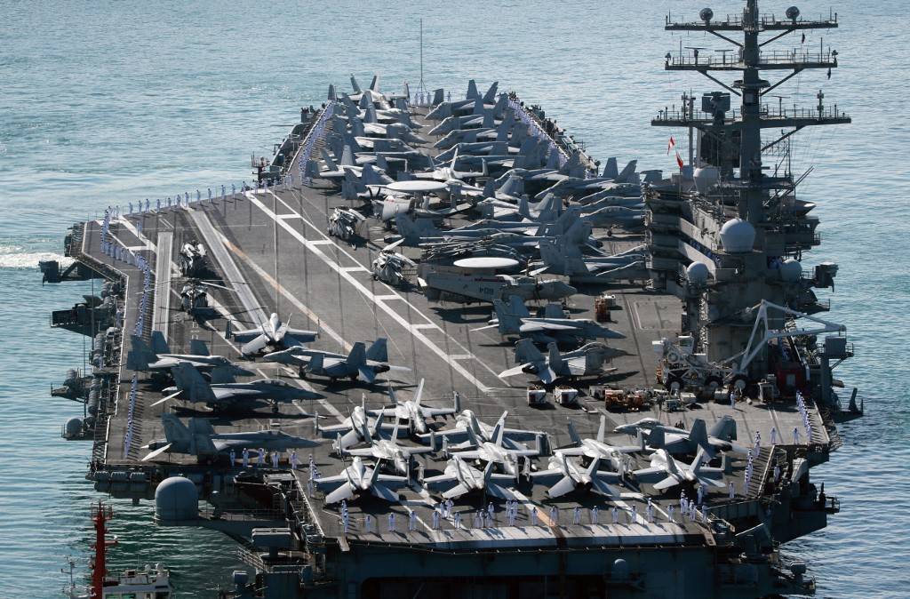 Aircraft carrier joins U.S.-S. Korea war games