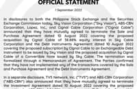 No deal: TV5/ ABS-CBN partnership terminated