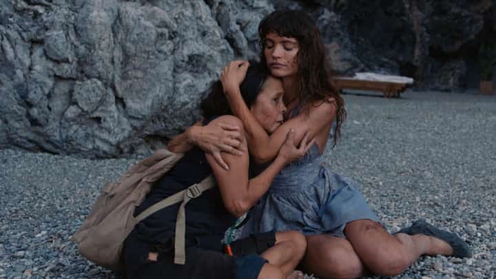 Dolly de Leon and Charlbi Dean in ‘Triangle of Sadness.’ | PHOTOGRAPH COURTESY OF Fredrik Wenzel/Plattform Produktion
