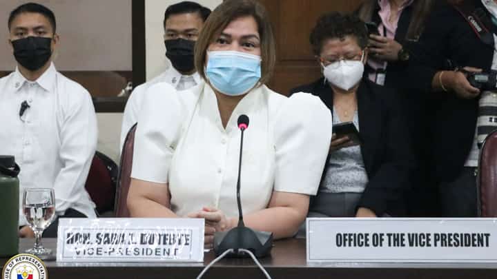Vice President Sara Duterte-Carpio. Photo courtesy of House of Representatives of the Philippines Facebook