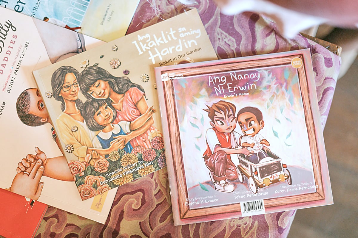 Children's books read at the session.