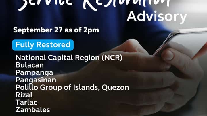 Globe fully restores services in 7 typhoon-hit provinces