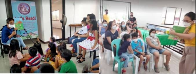 Storytelling sessions with children
