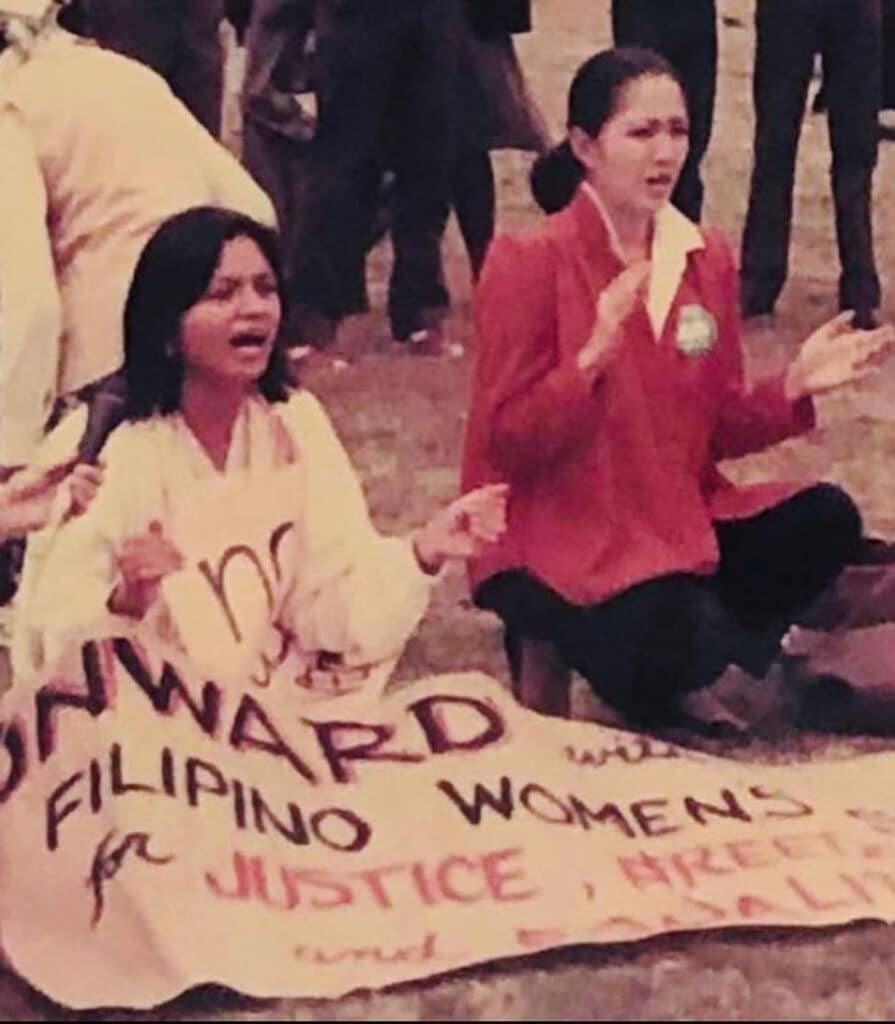 Sancho co-founded the women's group Gabriela.