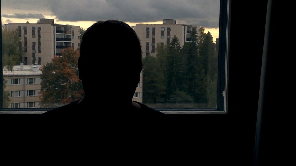 An anonymous former Russian officer is pictured during an AFP interview in Finland, on 24 September 2022. As soon as the mobilization was announced, the former Russian officer who wishes to be referred only as Alex jumped in his car and drove to Finland with only one suitcase. (Photo by ELIAS HUUHTANEN / AFP)