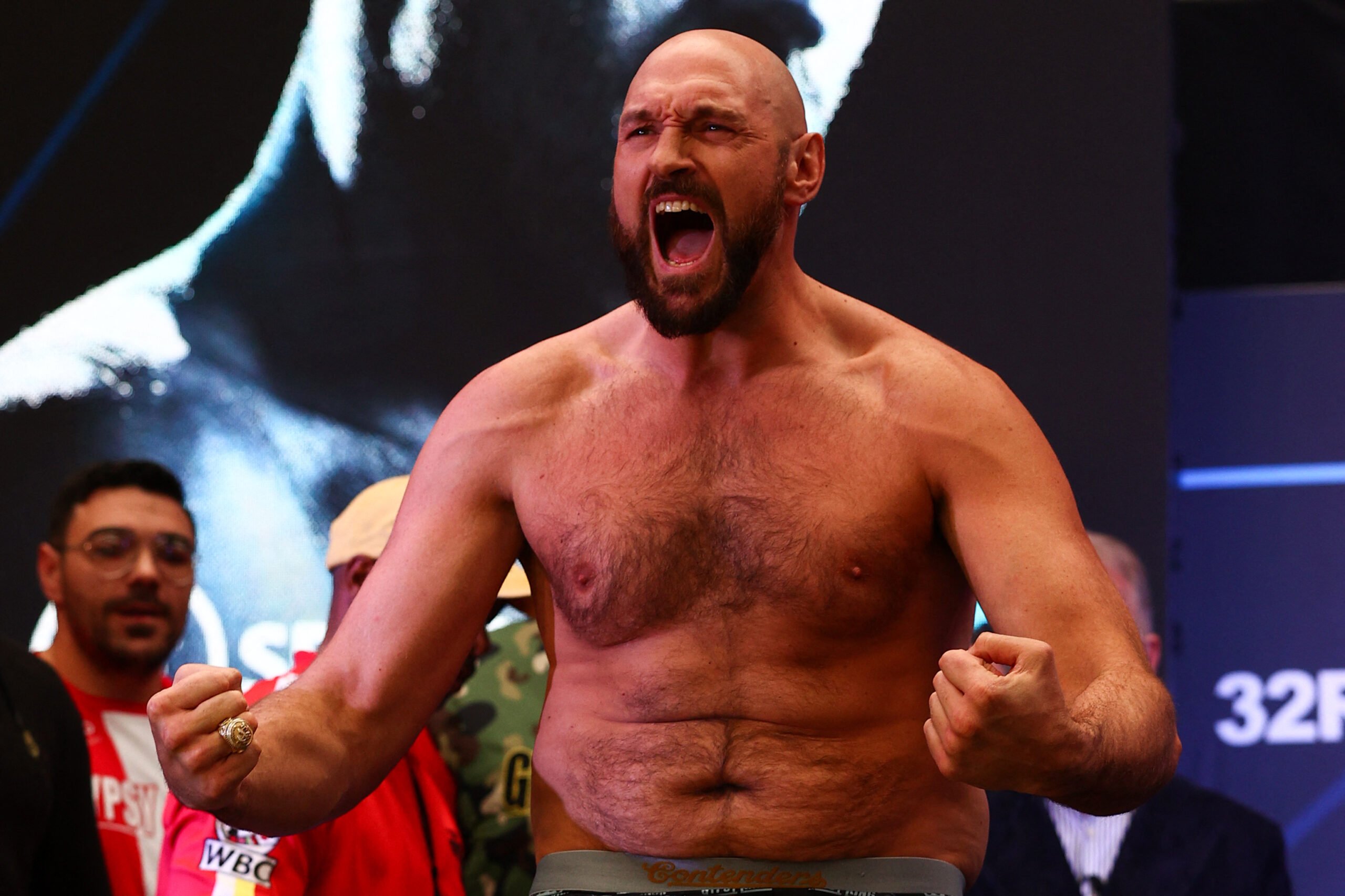 ADRIAN DENNIS/AGENCE FRANCE-PRESSE
Tyson Fury has dared Anthony Joshua to face him in a Battle of Britain.