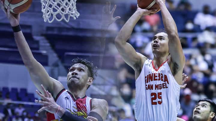 June Mar Fajardo and Japeth Aguilar will be participating in the Gilas Pilipinas squad. Photo by Rio Deluvio