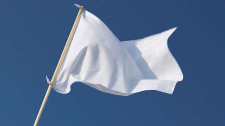 Samar insurgents waves white flag