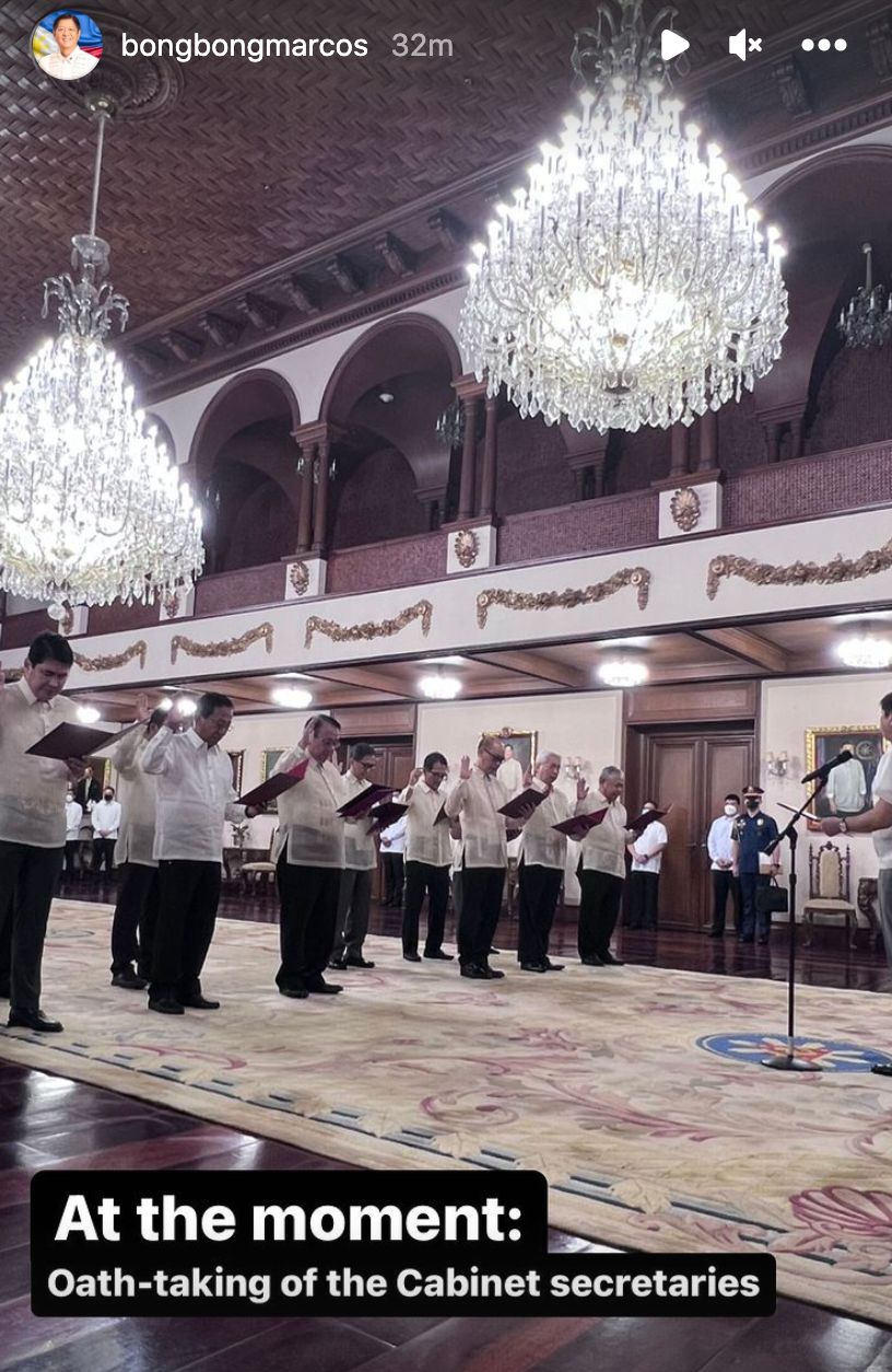 Photo courtesy of President Bongbong Marcos Facebook