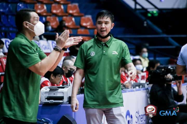 College of St. Benilde head coach Chris Tiu:
"I’ve been too nice to these guys. I let them get away with a lot of things, gave them a lot of freedom, and when you give that freedom, you expect responsibility." |
Photo: NCAA