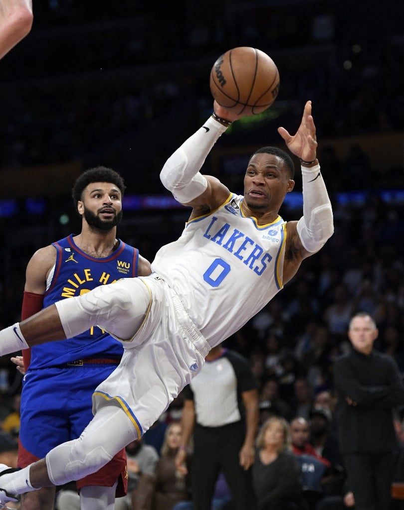 Lakers beat Denver for first triumph of NBA season