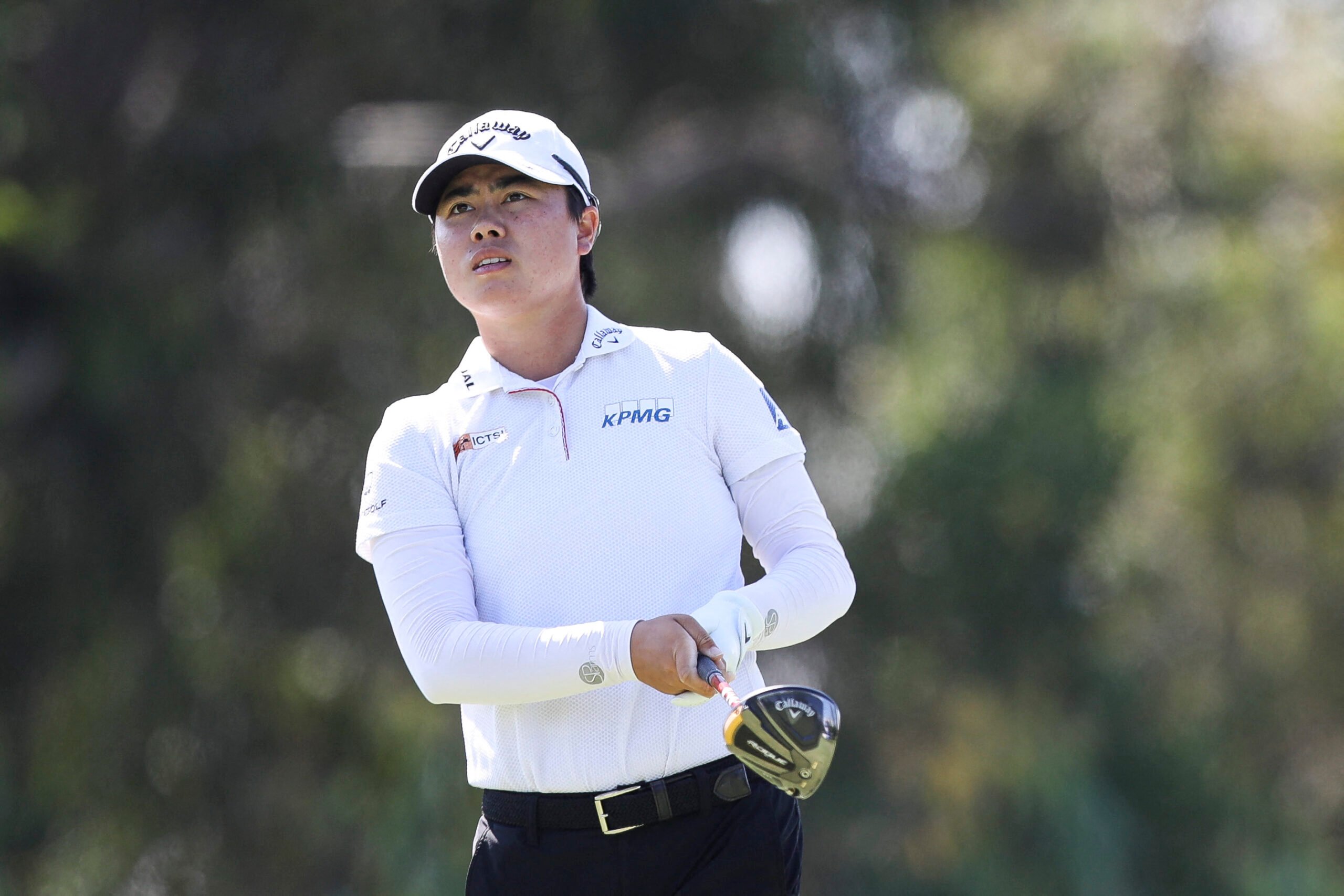 Yuka Saso ends the second round with a roller-coaster one-over-par 73 in the BMW Ladies Championship in South Korea. | Meg Oliphant/Agence France-Presse