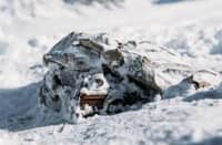 Bradford Washburn's camera from a 1937 expedition discovered on Walsh Glacier. (Photo courtesy of Leslie Hittmeier/Teton Gravity Research)