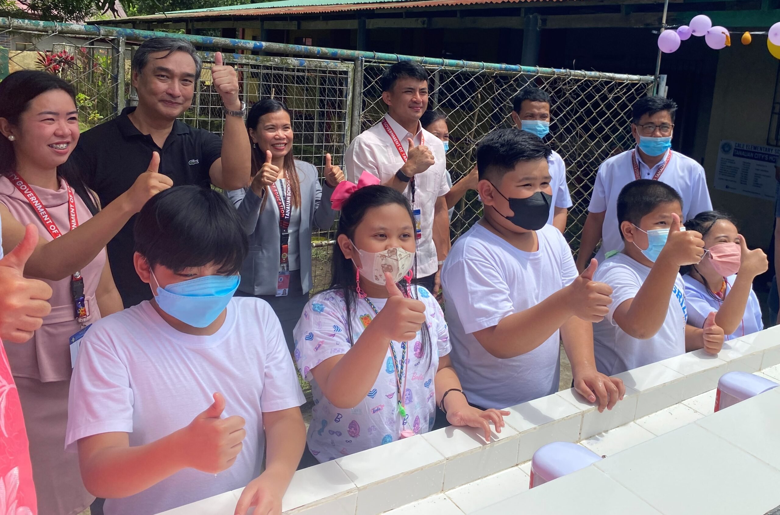 FPIP delivers Batangas school sanitation stations