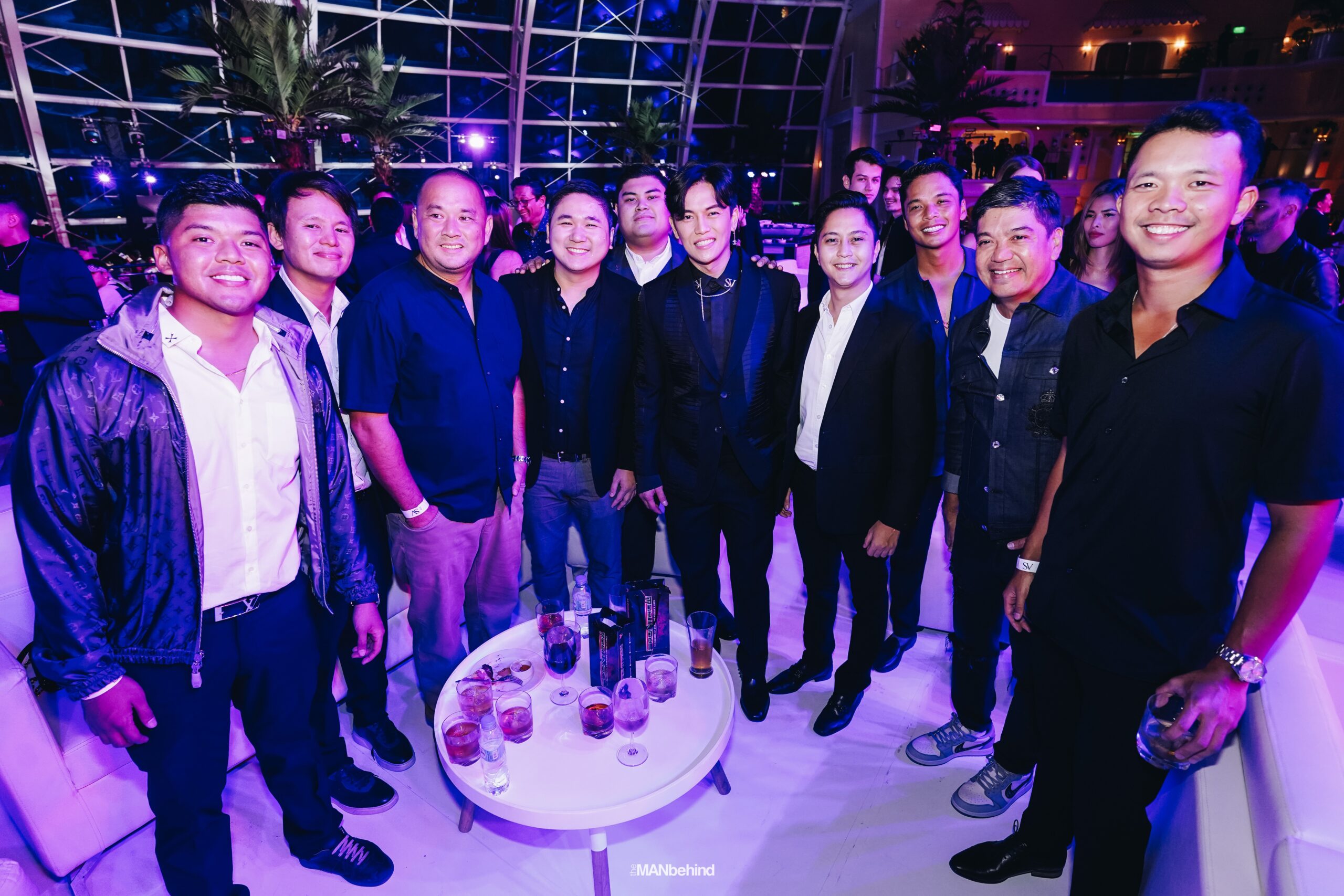 A CELEBRATION to remember with Sam Verzosa (sixth from left) and First District of Ilocos Norte Rep. Sandro Marcos (fourth from right).