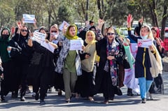 Afghan women protest classroom bombing