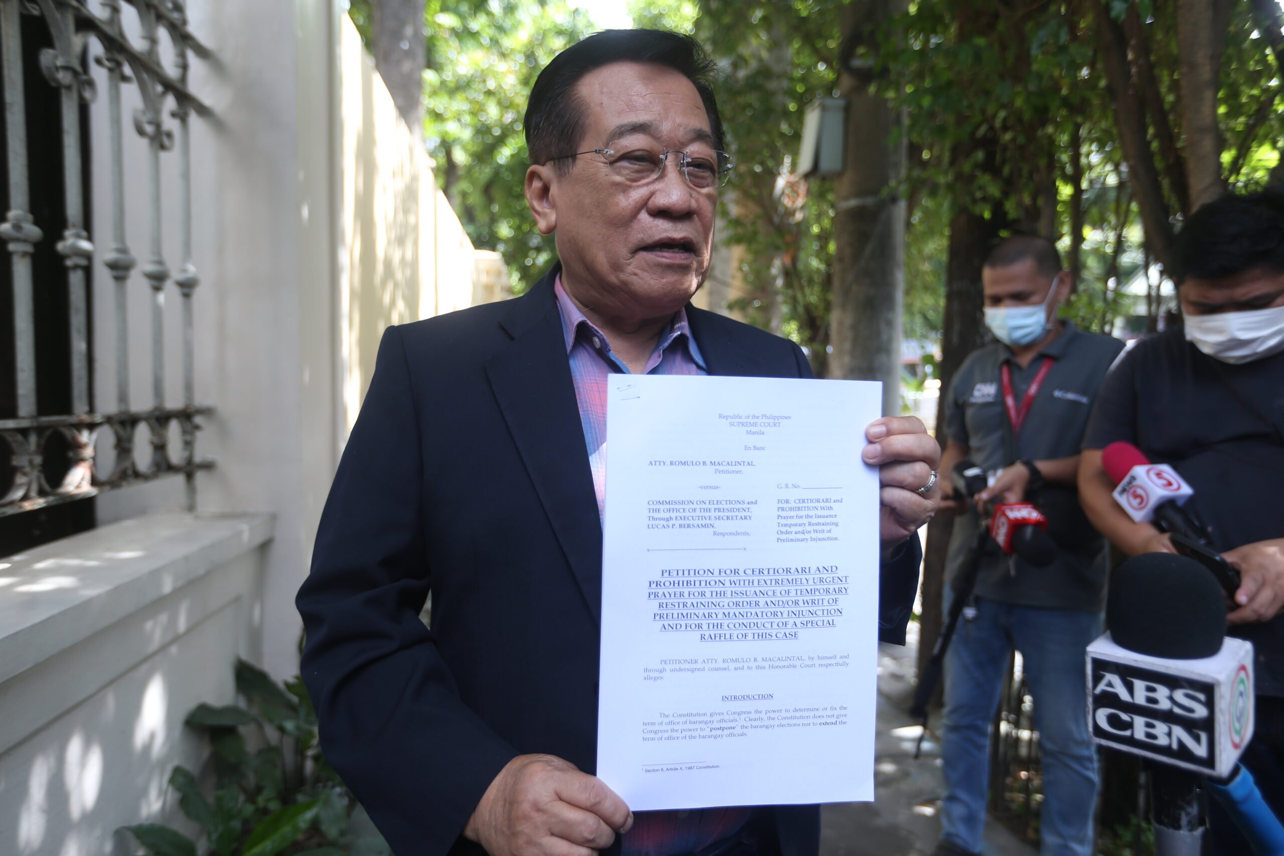 Oral arguments set for petition vs law postponing barangay, SK polls