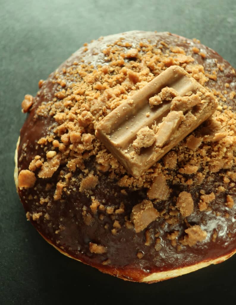 Chocnut Dark Chocolate Doughnut.