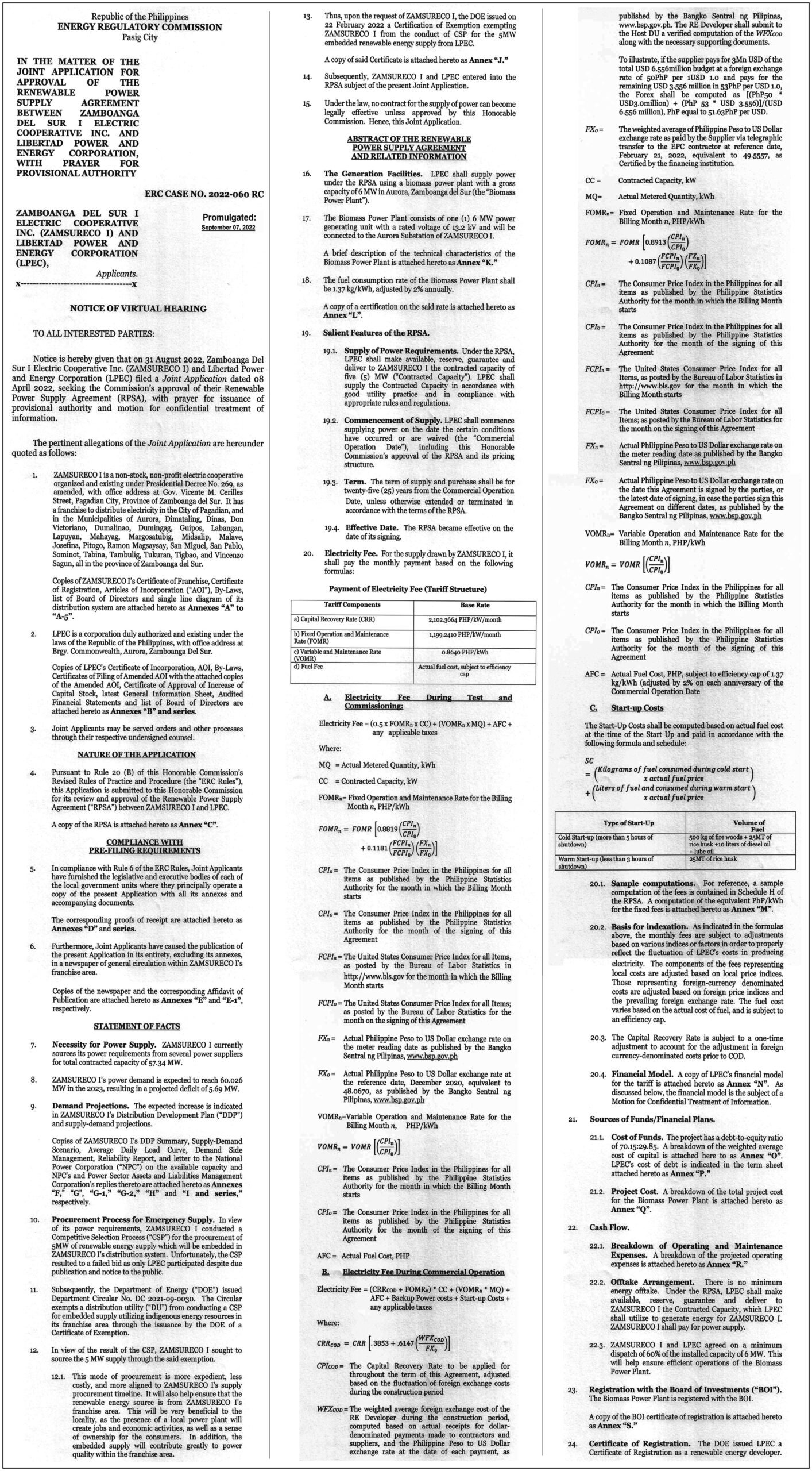 ERC ZAMSURECO-LPEC