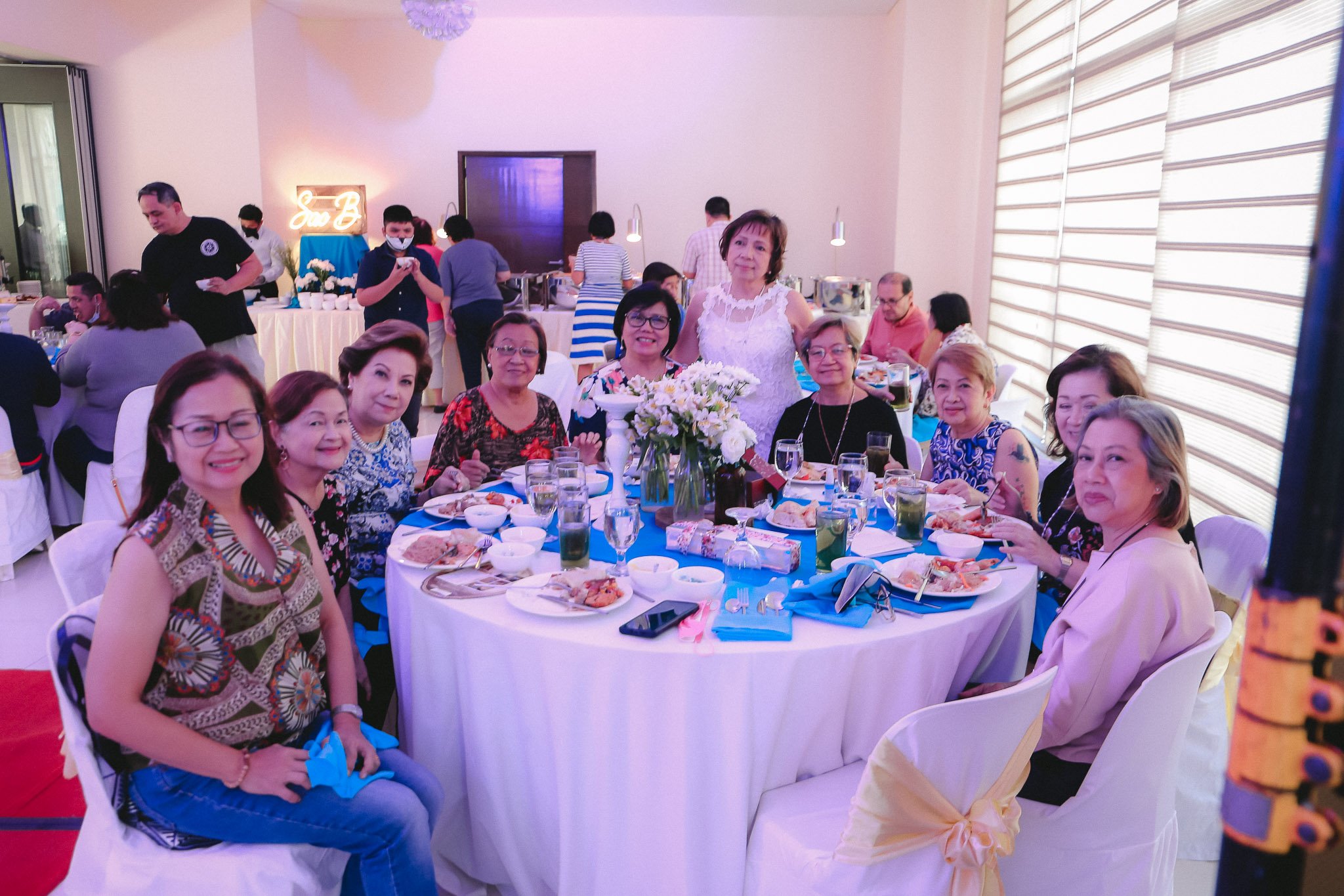 Grace Mangubat, Celia Espiritu, Marilou Kahn Magsaysay, Yvonne Peralta, Grace, Raquino, Celeste Molina, Kelly Urrutia, Lourdes Rodriguez, and Kip Isla.