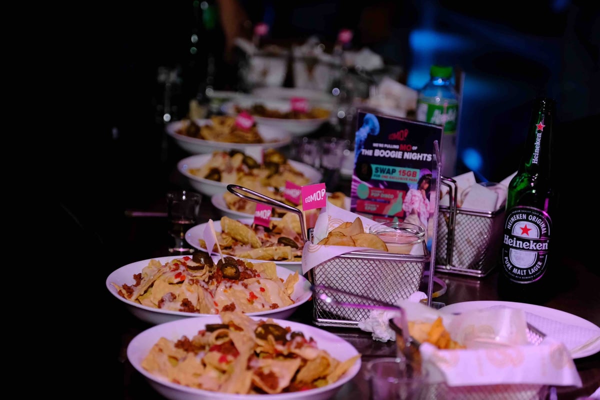 complimentary snacks at a GOMO night out. | photographs courtesy of gomo