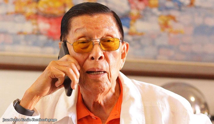 Enrile: IATF body might be reduced from 34 members to 5