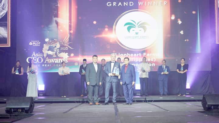 Lionheart Farms received its Sustainability Company of the Year award on 11 October 2022 at the Manila Marriott Grand Ballroom. | PHOTOGRAPHS COURTESY OF LIONHEART