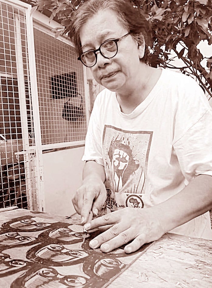 Photographs courtesy of Concerned Artists 
of the Philippines
The late artist, professor, and activist Neil Doloricon.