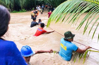 Tropical storm slams into Philippines, at least 45 dead