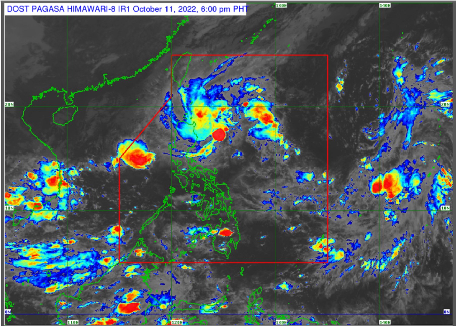 TD Maymay maintains strength prior to landfall