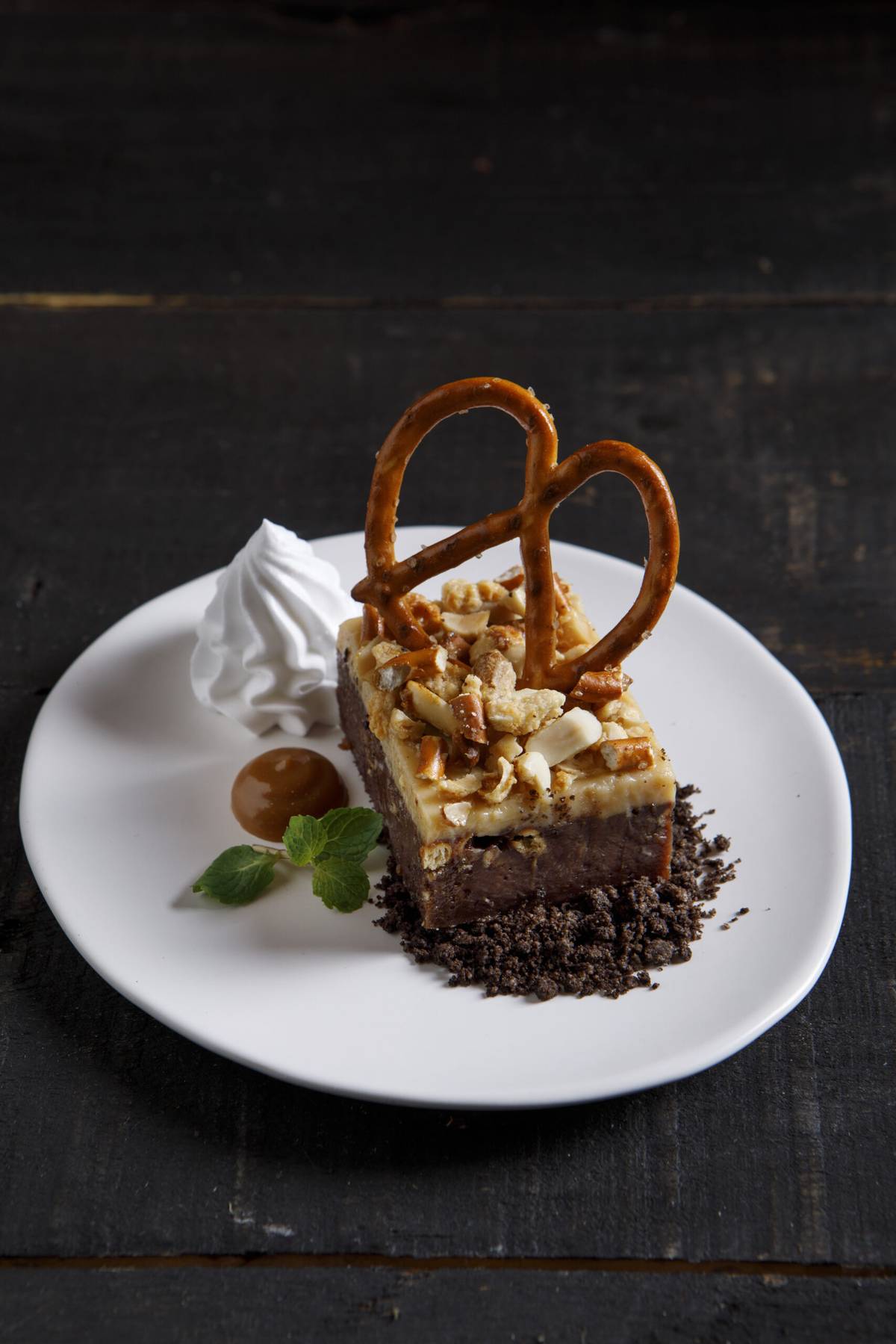 Peanut Butter Pretzel Brownie.