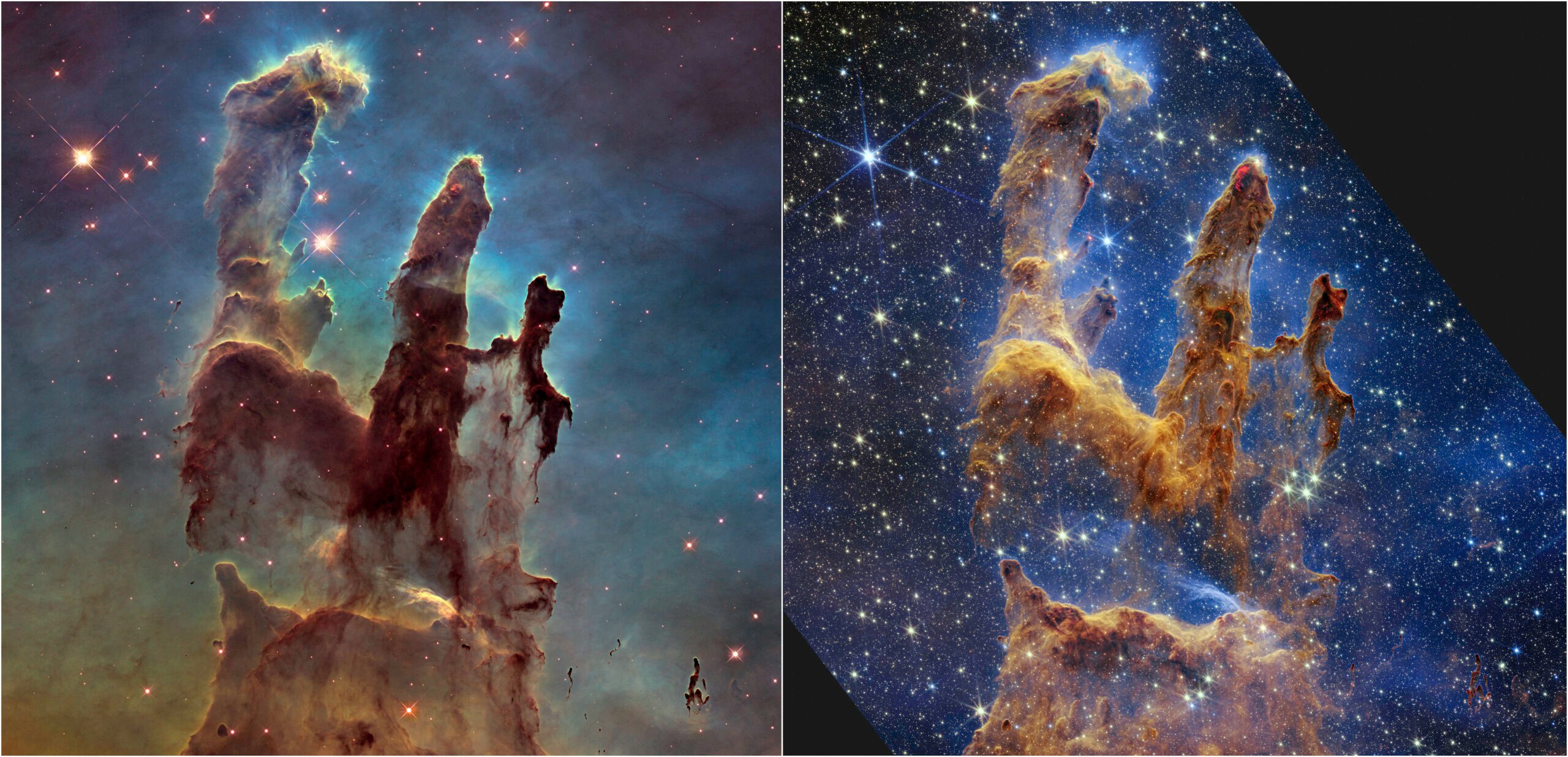‘Pillars of Creation’ scoped by NASA