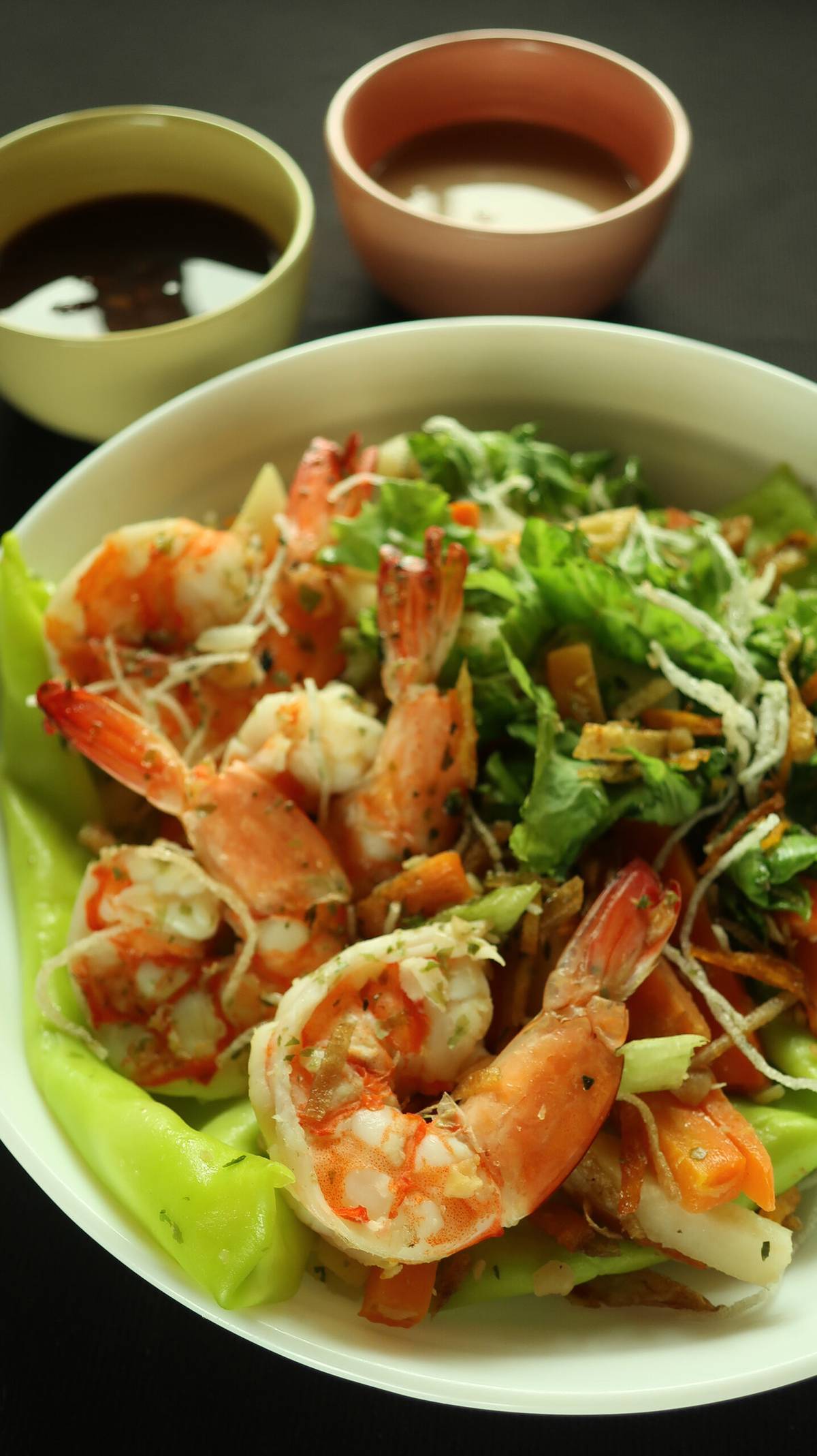 Shrimp lumpiang sariwa.