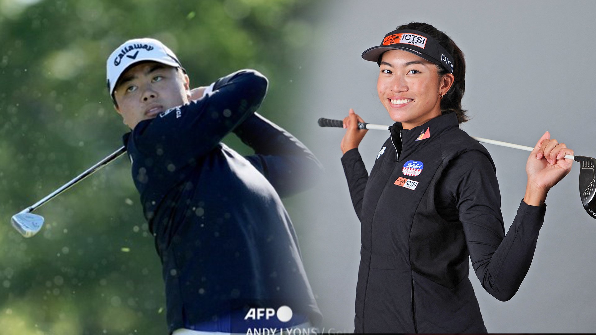 YUKA Saso (left) and Bianca Pagdanganan failt to adjust to windy conditions in The Colony, Texas and find themselves in the middle pack after the first round of The Ascendant LPGA Benefiting Volunteers of America Championship. | ANDY LYONS/ GREGORY SHAMUS/Agence France-Presse