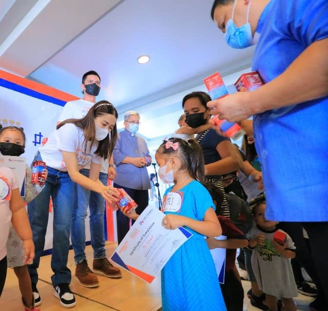 Dingdong Dantes and Marian Rivera at the launch of Ceelin and CBCP's partnership.